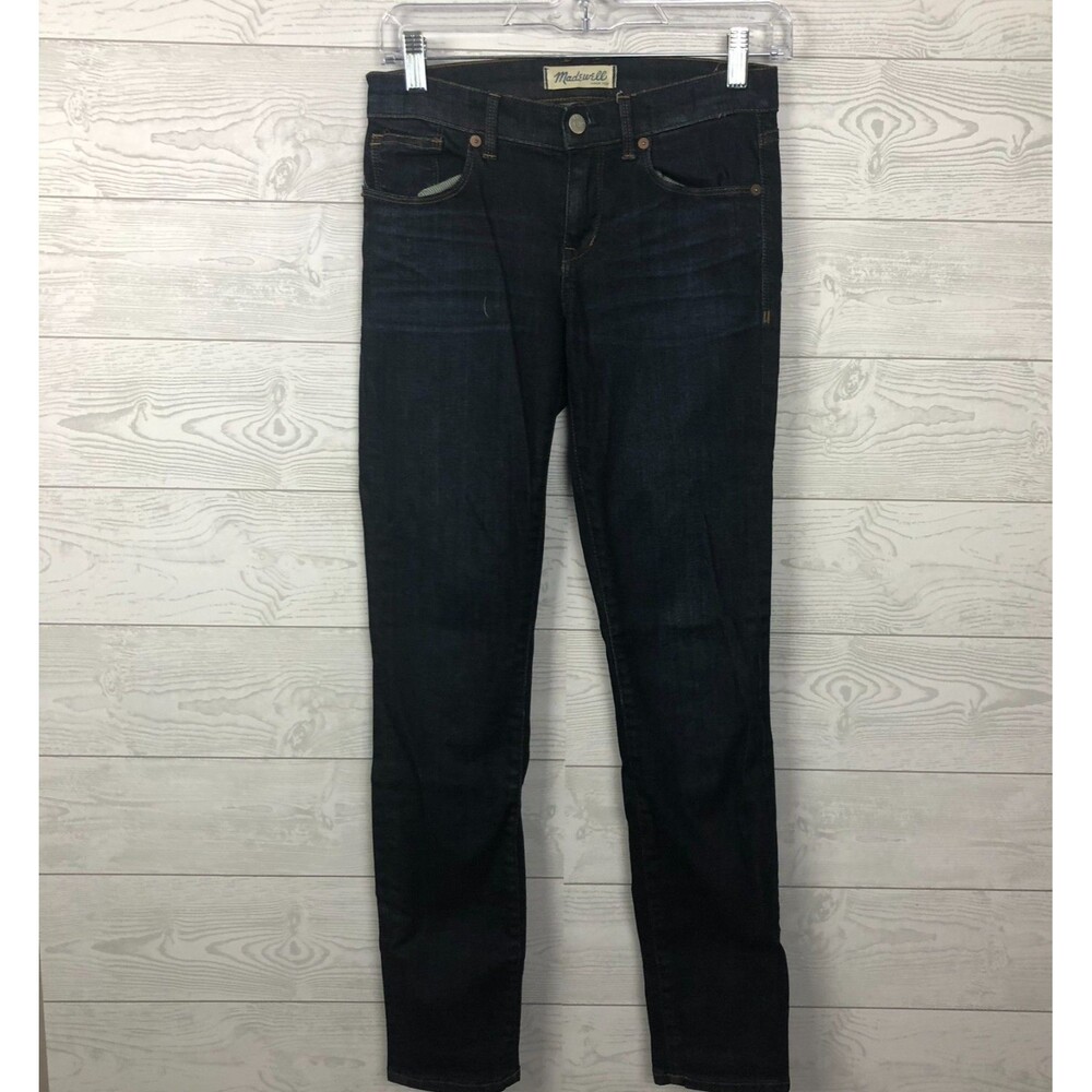 Madewell Women's Size 25 Skinny Jeans Dark Wash Denim Pants Cotton Blend